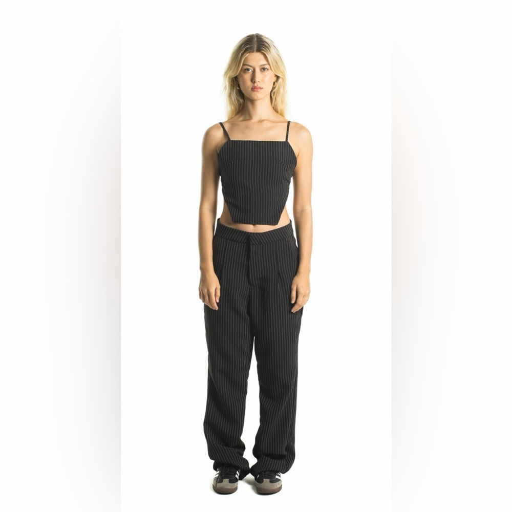 Women's blue Pinstripe Set